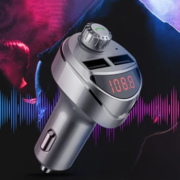 

Car Charger FM Transmitter Bluetooth Car o MP3 Player TF Card Car Kit Dual USB Car Phone Charger
