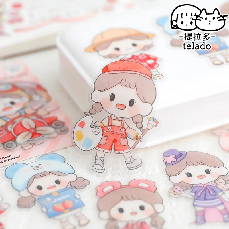 100 pcs Kawaii Cartoon small Stickers Cute Mini Decorative Scrapbooking  accessories Adhesive Diy junk journal supplies - AliExpress