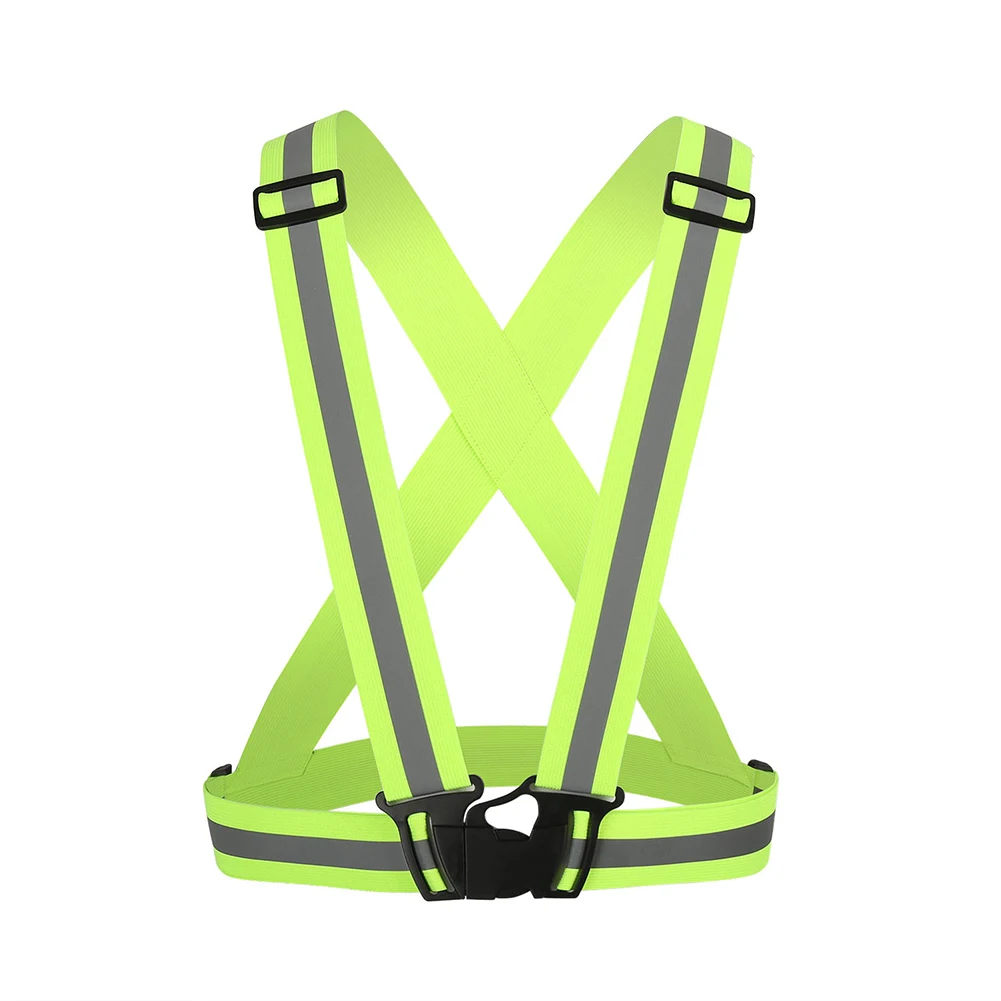 

Adjustable Safety Security Reflective Vest Elastic Adjustable Reflective Gear for Outdoor Activity Running Walking Jogging #40
