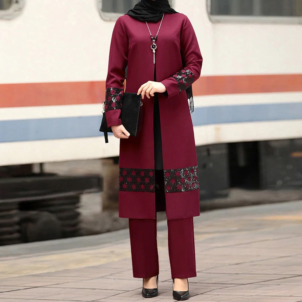 Siskakia 2 Piece Outfits For Women Pants And Top Arabian Turkey Dubai