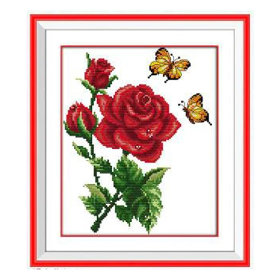 

DIY Hand Knitting Count Cross Stitch Set Embroidery Set 11CT angel butterfly flower pattern cross stitch 33 * 38 cm home decorat