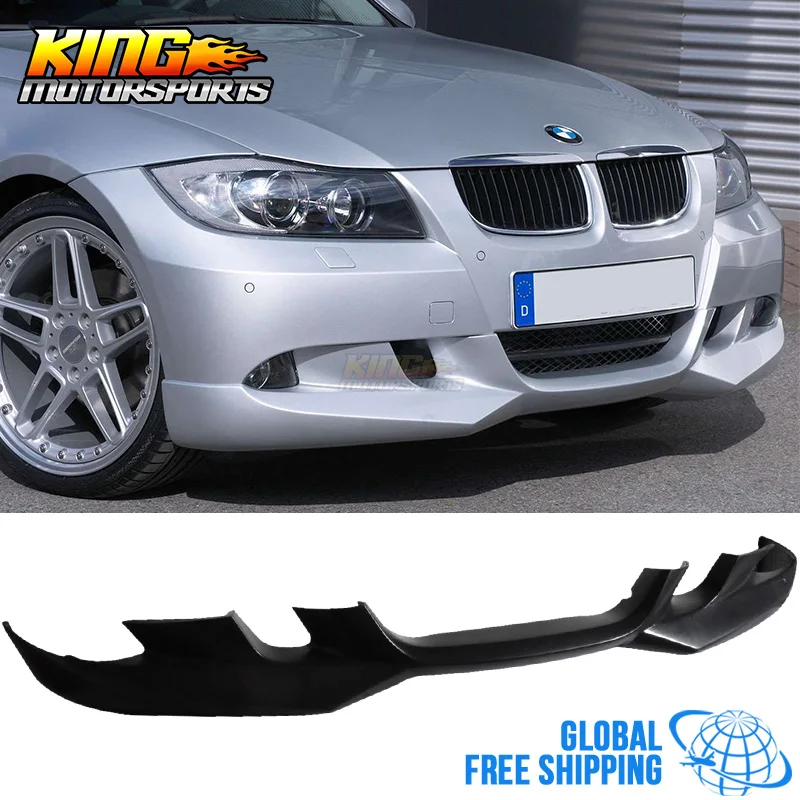 Подходит для 06 07 08 BMW E90 325 328 330 335 седан искусственная кожа передний бампер губ