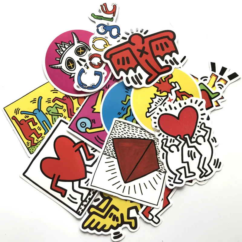 14 шт./компл. Keith Haring Стикеры для наклеек на сноуборд ноутбук чемодан автомобиль