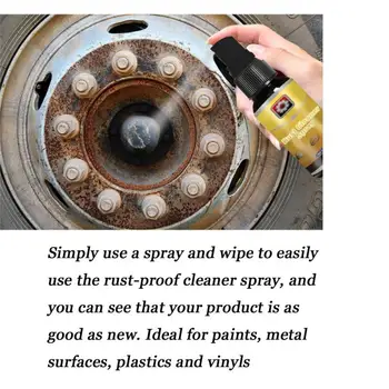 

30ML Car Rust Cleaner Spray Rust Remover Multi-purpose Derusting Spray Auto Maintenance Cleaning Cleaner Car Care Supplies