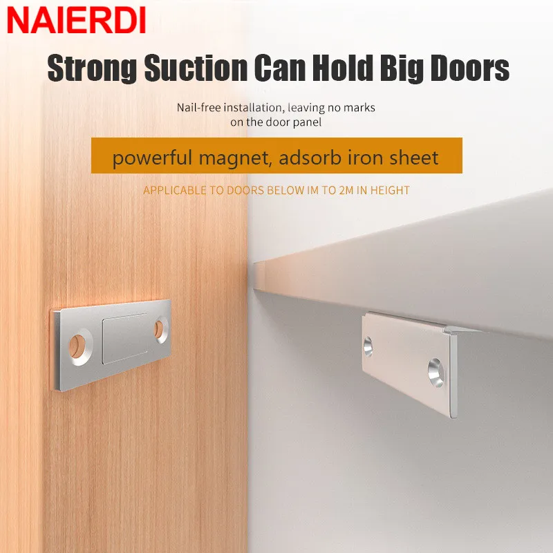 Magnetic Cabinet Catches magnetic cabinet catches magnetic cabinet latches door catches cabinet door latch Ultra Thin Cabinet Door Magnets Catch Strong Powerful for Cupboard Magnetic Latch 1/2/4/8 Pack