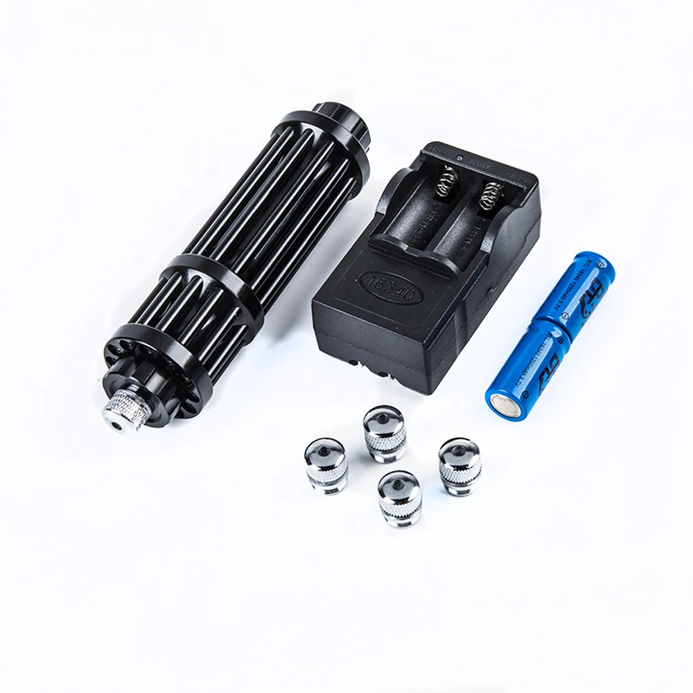 

Hunting blue laser pointers Adjustable Focus focusable 450nm powerful High power Lazer sight Burning Match+5 Charger