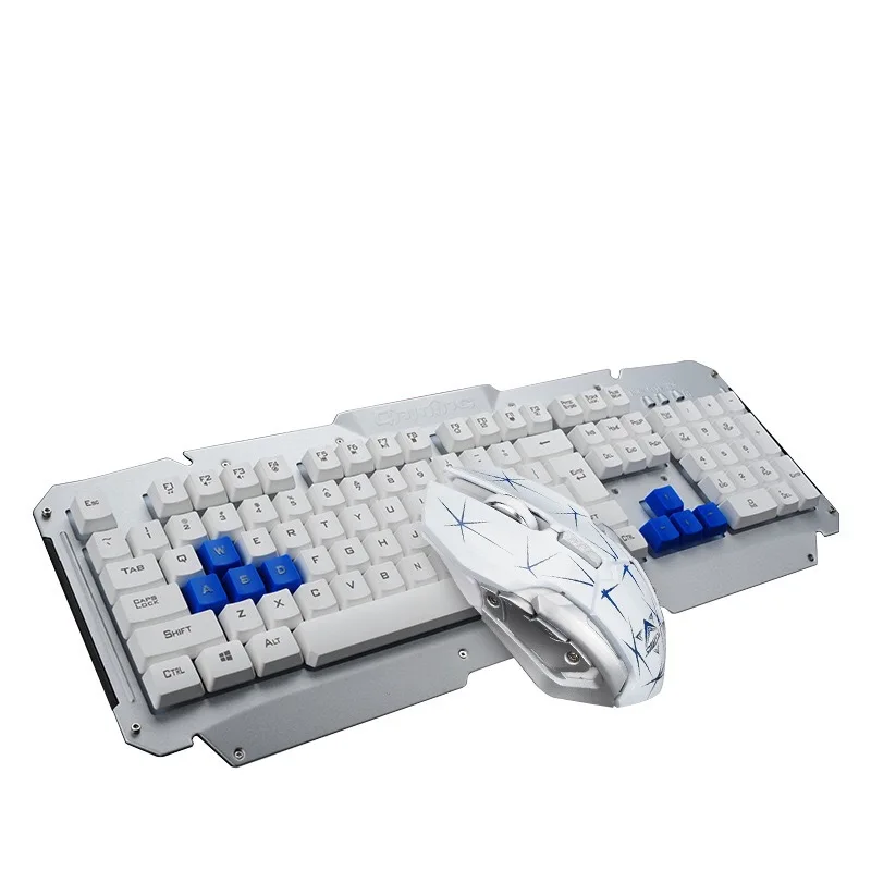 

HK6700 Metal Panel Wireless Mouse Set 2.4G Wireless Keyboard And Mouse Set