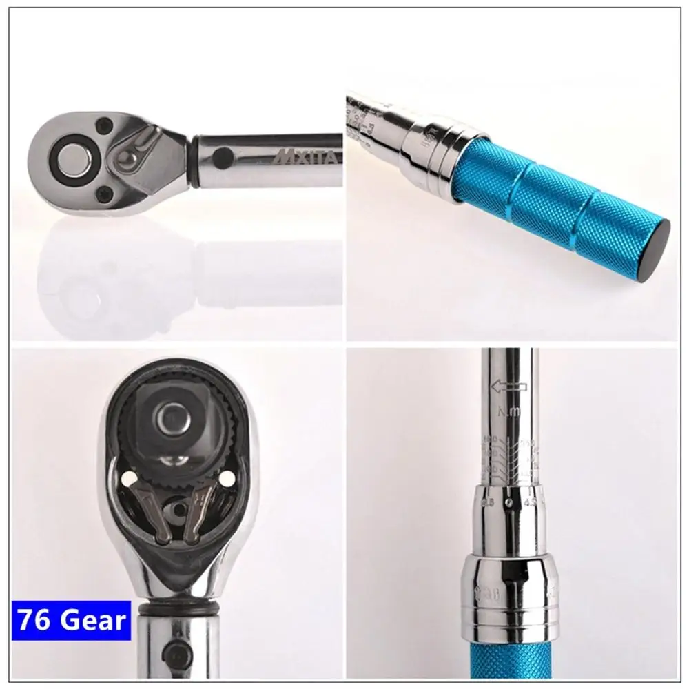 1/4inch Steel Click Adjustable Torque Wrench Tools kit set Bicycle Bike Repairing Spanner Hand Tool set