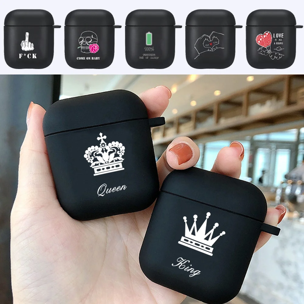 Custodie Airpods Per Apple Airpods 1/2Nd Matte Fashion Auricolare Protettivo Custodia Protettiva Antiurto