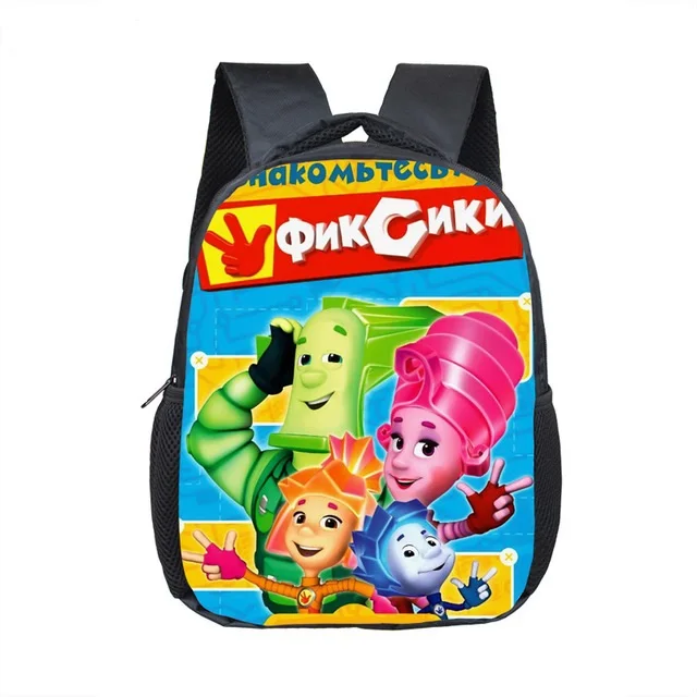 

Funny Russian Cartoon The Fixies Backpack For Boys Girls Children School Bags Kids Small Shoulder Bag Kindergarten Mochilas
