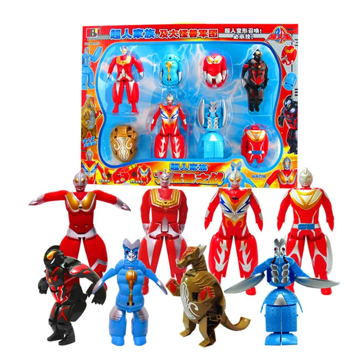 

Transformation Barack Special Egg Toy Set Severn Taylor Superman with a Monster Combination CHILDREN'S Toy