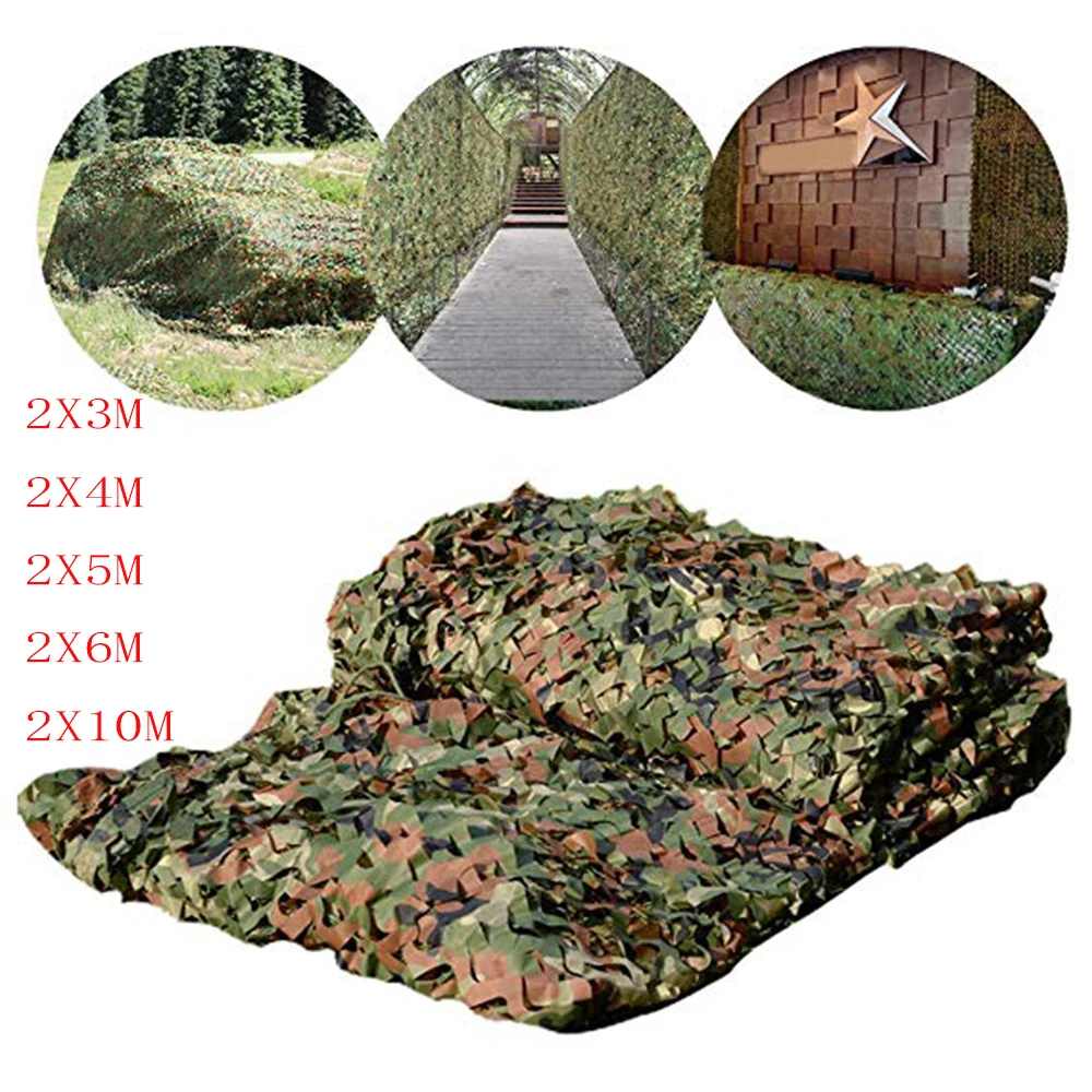 2x3 / 2x10 м охотничья Военная камуфляжная сетка Лесной Военный тренировочный центр