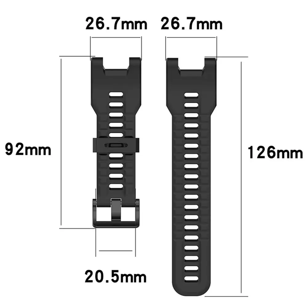 Replacement Watch Band Soft Breathable Silicone Wristband Adjustable Sports Watch Strap For Amazfit T-Rex Smart Bracelet