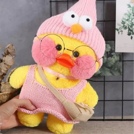 30 см Kawaii LaLafanfan кафе утка плюшевая игрушка мультяшная Милая Утка Мягкая кукла животные куклы детские игрушки подарок на день рождения для детей - Цвет: 33