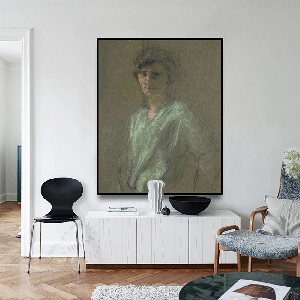 

Cassisy Canvas Art Oil Painting Edouard VuillardPortrait of Irene MontanetNabis Art Picture Wall Decor Modern Home Decoration