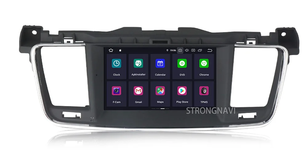 2din 7 дюймов 4G 64G Android 9,0 автомобильный dvd-плеер для PEUGEOT 508 Автомобильный мультимедийный радио плеер с wifi BT gps навигацией