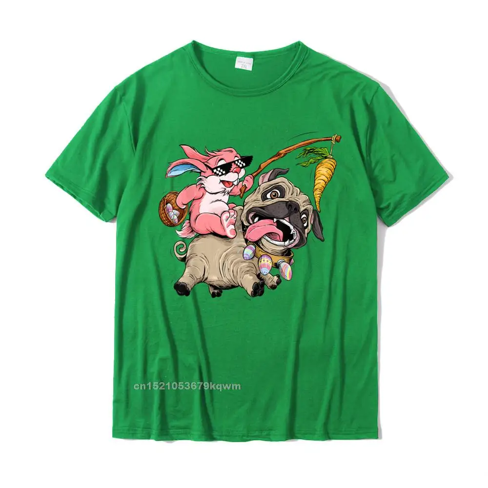 Fashionable T Shirt Casual Short Sleeve Fashionable Crewneck Cotton Tops T Shirt Summer Sweatshirts for Men Lovers Day Funny Easter Bunny Pug T Shirt for Boys Girls Toddlers Kids__5229 green