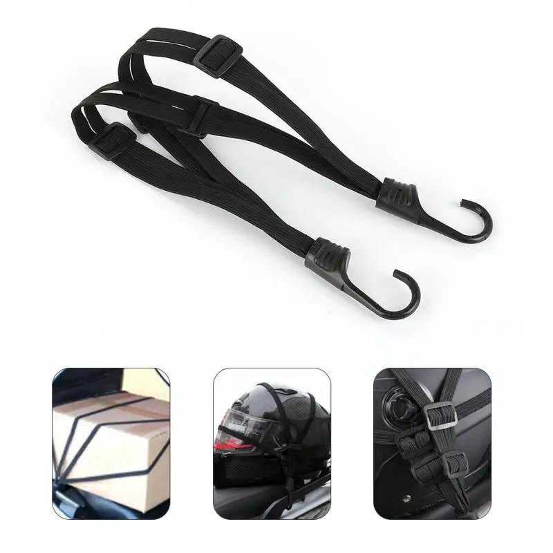 1pc for 2021 Motorcycle Straps Strength Retractable Helmet Luggage Elastic Rope Strap Luggage Bag Motorcycle Accessories