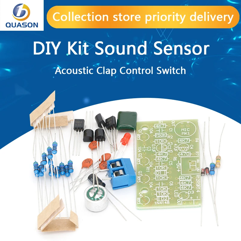Электронный акустический хлопок Управление переключатель DIY Kit звук Сенсор