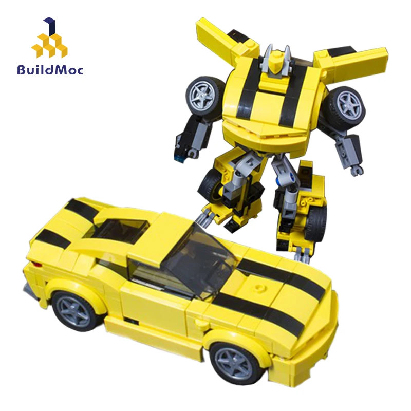 BuildMoc деформация техническая модель автомобиля мини-большая ваза транспортное