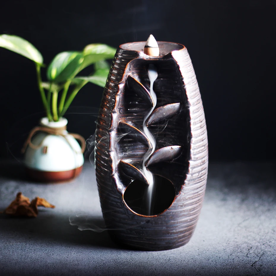 waterfall incense burner