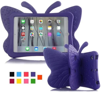 

3D Cartoon Butterfly Non-Toxic EVA Case for iPad Mini 1 2 3 4 5 Light Weight Shock Proof Kids Friendly Case for iPad Mini 7.9''