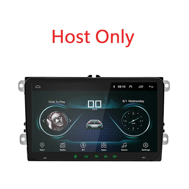 Car GPS " 2+ 32G Автомобильный мультимедийный плеер Android 9,1 2 Din Авто Радио Стерео gps навигация для Фольксваген Пассат Гольф Поло Шкода сиденье - Цвет: Car GPS
