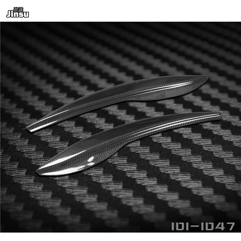 

For Honda Fit 2009 - 2012 GE8 Carbon fiber headlight covers eyelid Fiber glass FRP primer front lamp decorative eyebrow sticker