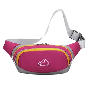 

Men's And Women‘s Colorful Sport Waist Packs Pure Color Mini Messenger Bag Fitness Fanny pack Oxford Cloth Belt bagNerka damska