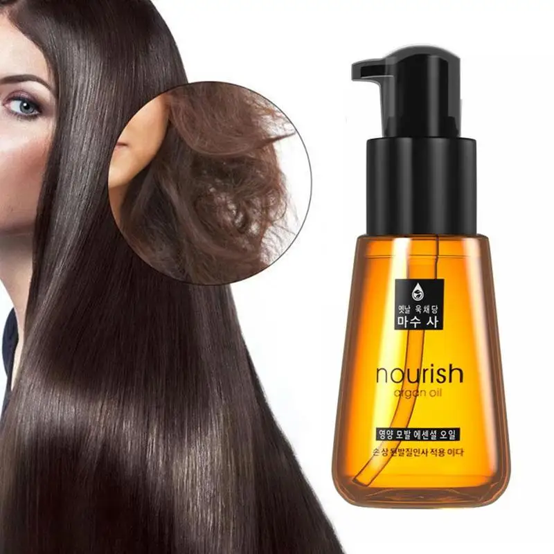 70ml Morocco Argan Oil HEssence Nourishing Repair Damaged Hair Treatment Essential Oils wash-free air Conditioners Care |