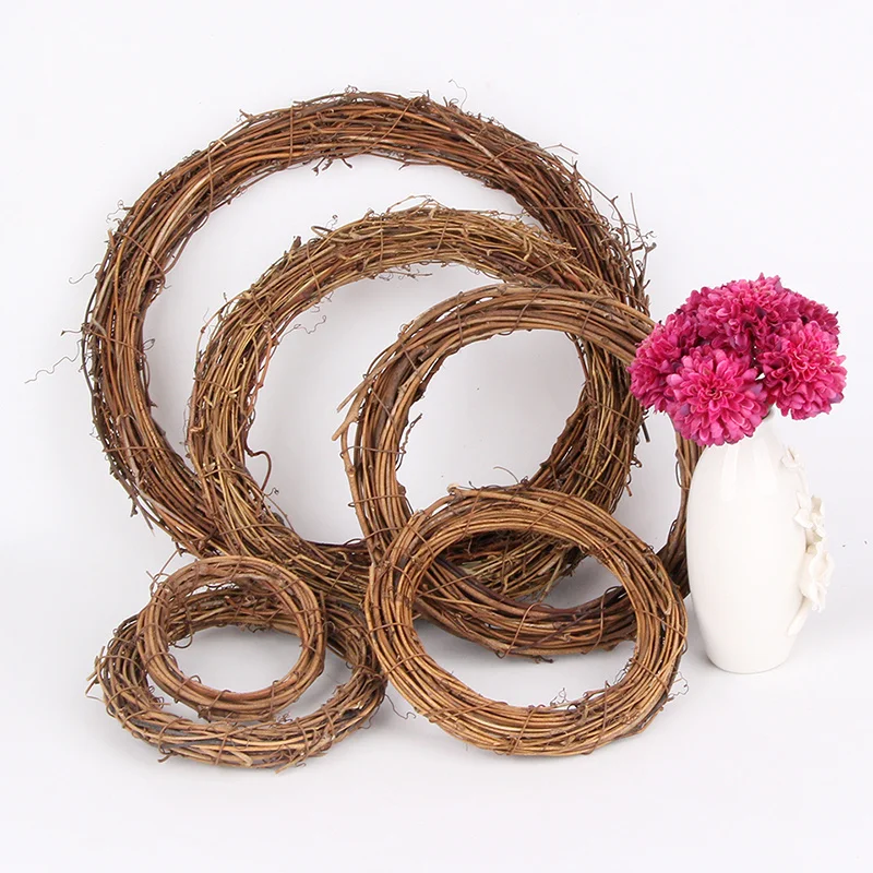 1set Multi Size White Rattan with Foam Eggs Styrofoam Ball for Happy Eater Home Party Decoration DIY Easter Wreath Supplies