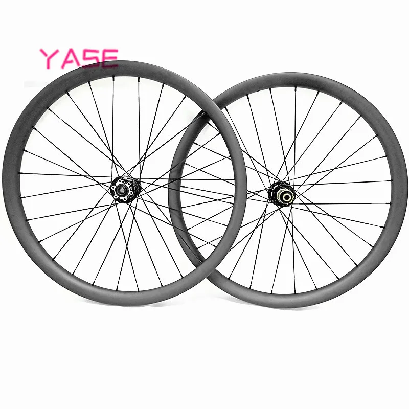 27.5er tubeless 45x30mm carbon mtb disc wheels boost Fron 110x15 Rear 142x12 650B mtb disc carbon wheelset pillar 1423