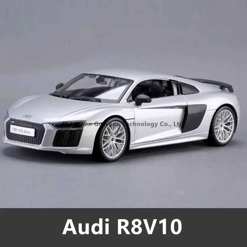 Maisto 1:18 Audi R8GT модель автомобиля из сплава Модель автомобиля украшение автомобиля коллекция Подарочная игрушка литая модель игрушка для мальчиков - Цвет: R8V10