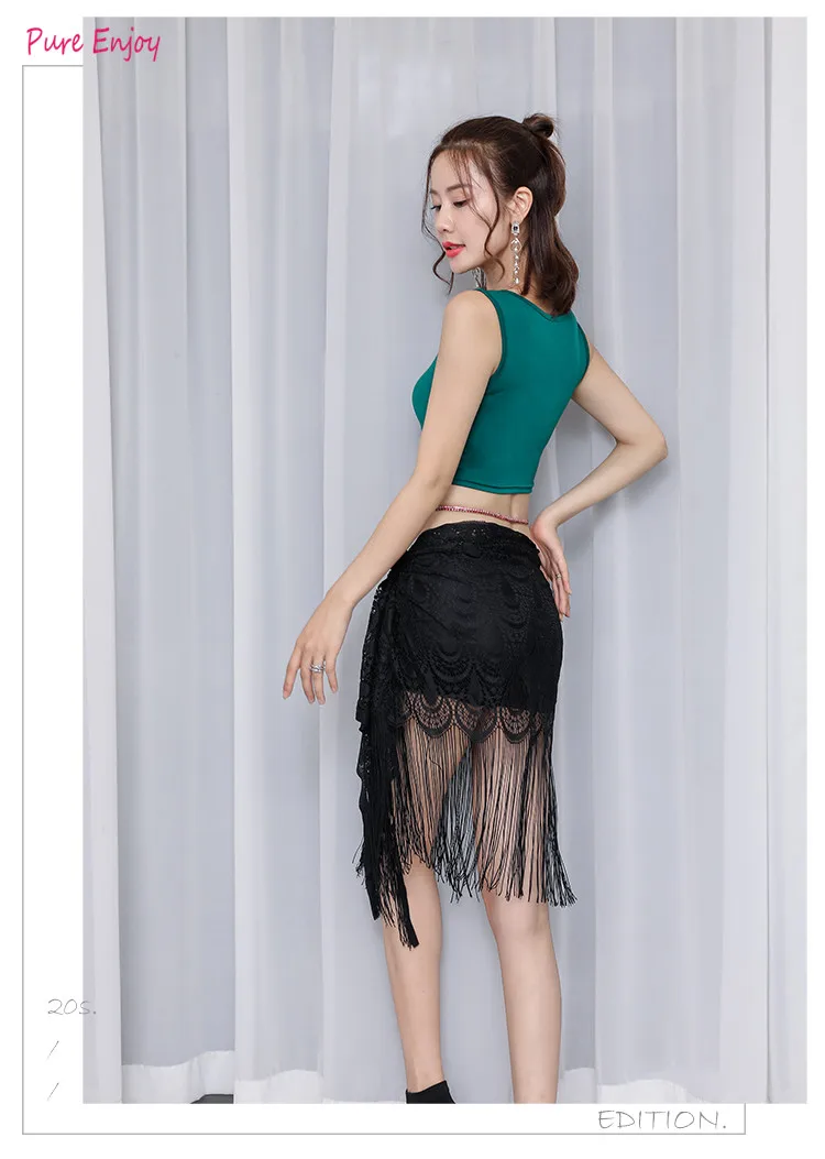 Belly Dance Hip Towel Практика одежды набор кисточкой четыре квадратных полотенце начинающих танец талии цепи производительности бедра полотенце талии полотенце