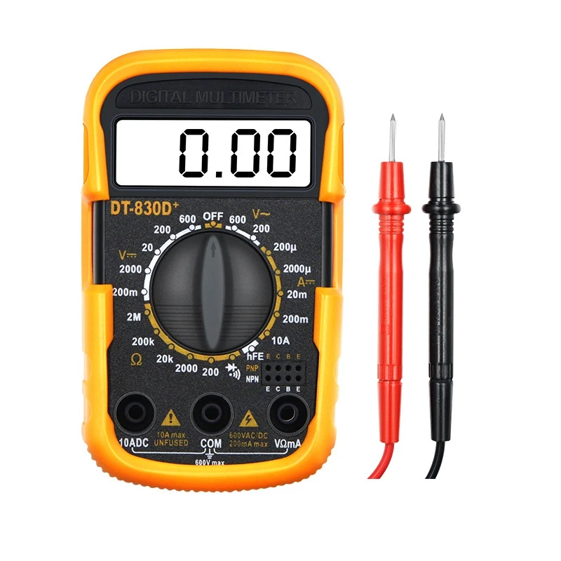 

DT830D+Digital Multimeter Electrical Maintenance Multimeter Voltage Ampere Meter Home Maintenance Burn-Proof Instrument