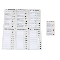 Tableau de tâches réutilisable en plastique, mes tâches, soins aux personnes âgées, liste de contrôle, planificateur quotidien, responsabilité et comportement, nouveau 