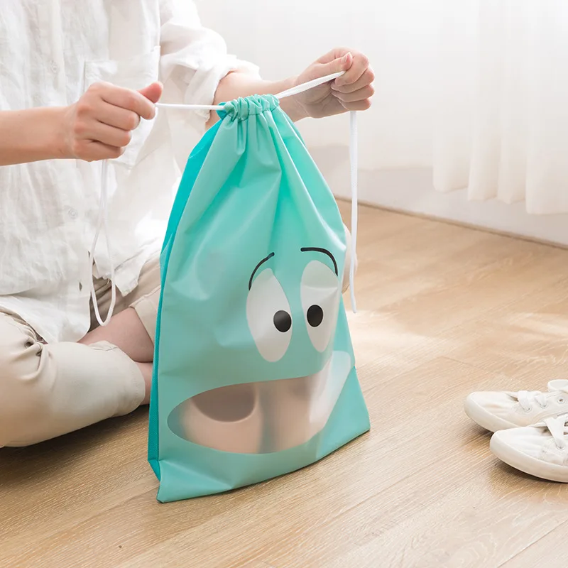 

Waterproof Travel Storage Bag Drawstring Scrunch Top in Bags Towel Underwear Clothes Storage Bag Shoes Storage