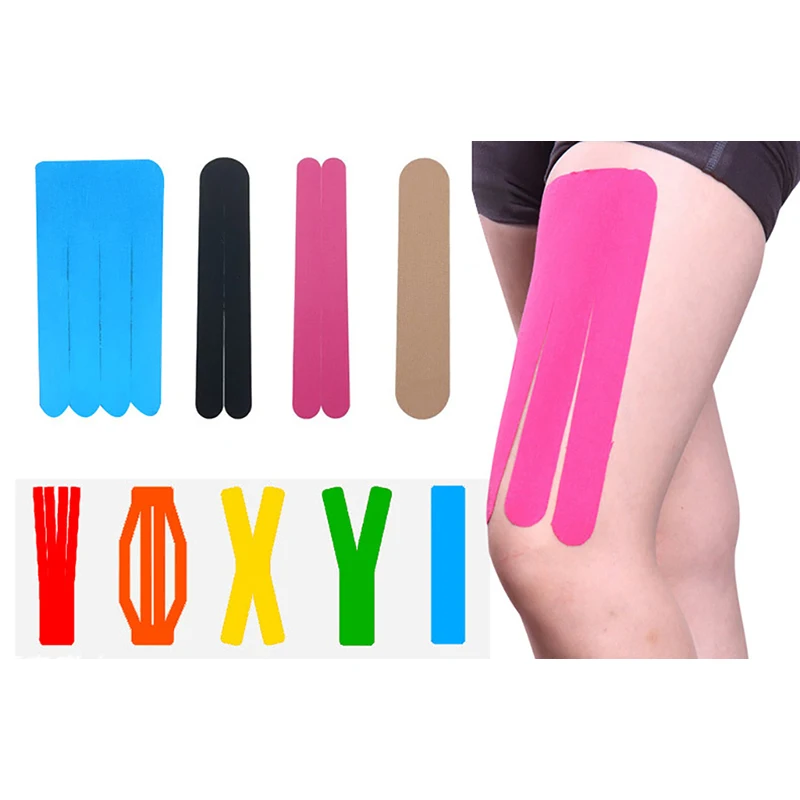 2.5cm X 5m Elastic Kinesiology Tape Roll Athletic Recovery Muscle Support Pain Relief Knee Pads Gym Fitness Bandage | Спорт и