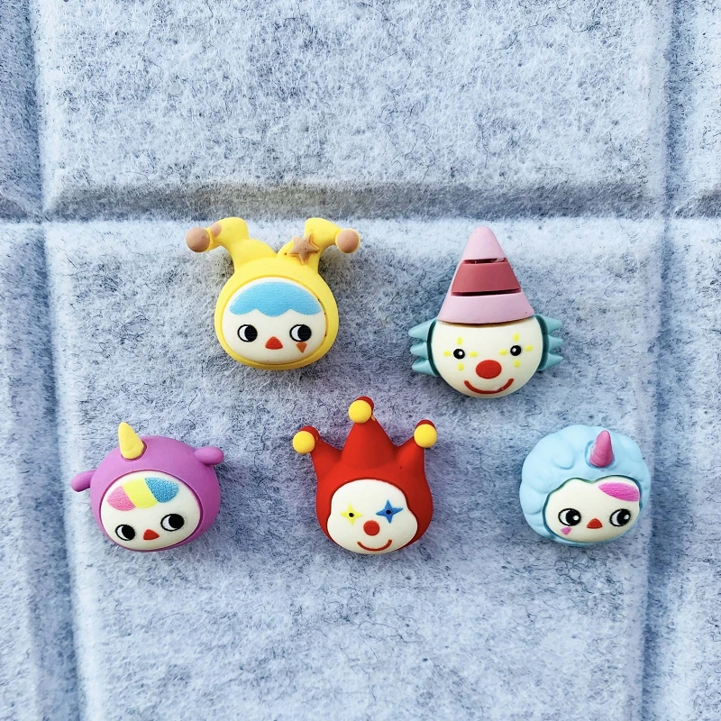 

5pcs Funny Clown Cute Thumbtack Decoration Push Pins Office Pins Drawing Pushpins Thumb Stationery Nail School Supplies