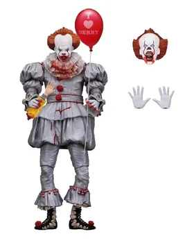 

Neca Special Bloody Ver. Stephen King's It Pennywise Joker Clown with Blood BJD Action Figure Toys Dolls 18cm