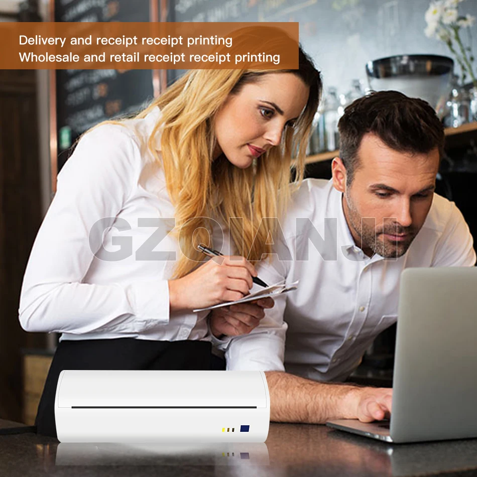 Портативный Bluetooth термопринтер A4 портативный принтер с поддержкой PDF документов