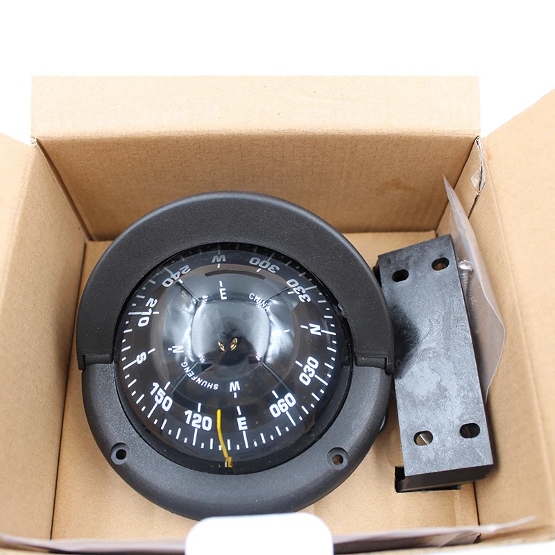 Pivoting Nautical Compass Car Marine Guide Ball with Magnetic Declination Adjustment Marine lifeboat