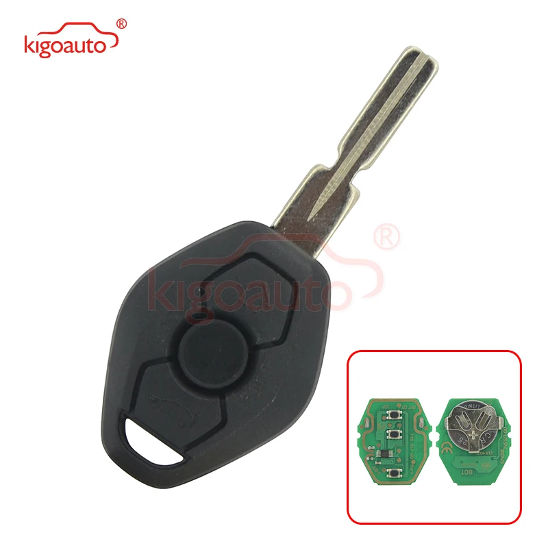 

Kigoauto Remote key 3 button HU58 EWS system PCF7935(ID44) chip 434mhz for BMW 3 5 7 X5 Z3 car key