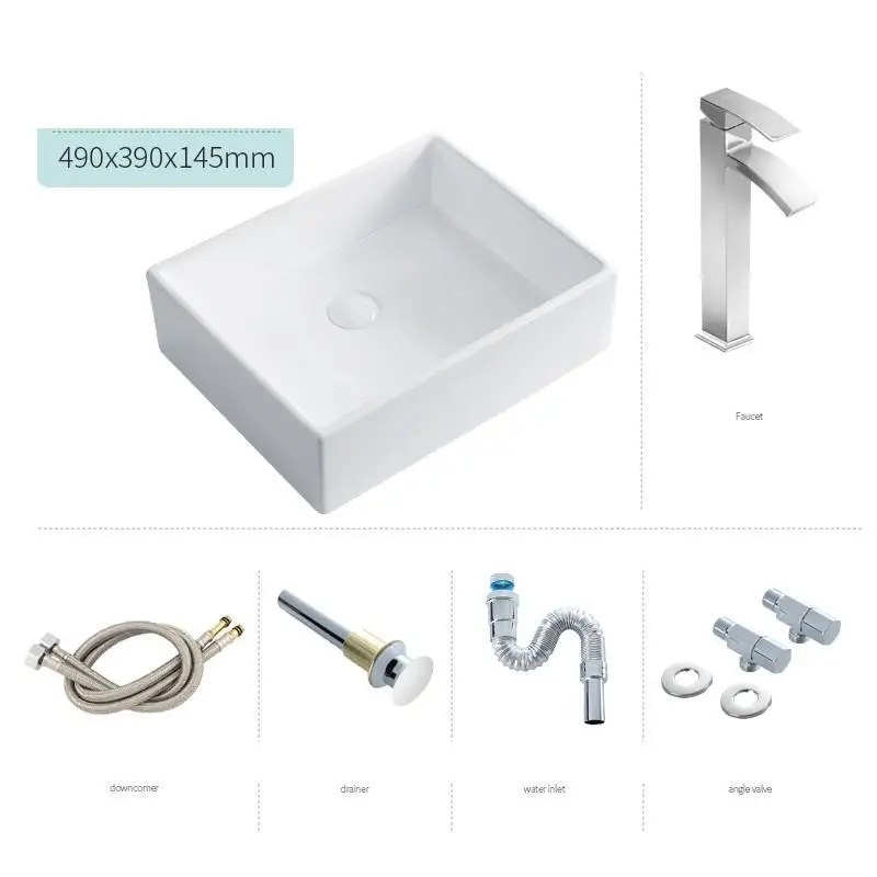 Version A Черная миска Lavabo Sobre Encimera Lavandino Waschtisch wastatel Lavatorio умывальник для ванной комнаты - Цвет: Version A