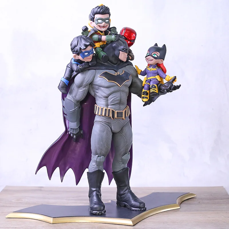 Q-Master Diorama DC Comics Batman Family Statue PVC Figure Collection Model Toy Figurals