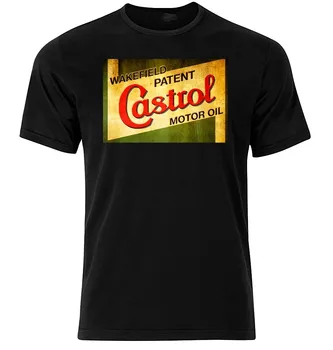 

Anime Print Tee Castrol Motor Oil - Graphic T Shirt Short & Long Sleeve Letter T Shirt men Casual White T-shirt Custom