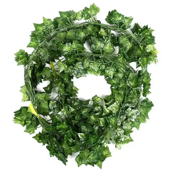 

12 x artificial plants of vine false flowers ivy hanging garland for the wedding party Home Bar Garden Wall decoration Outdoor I