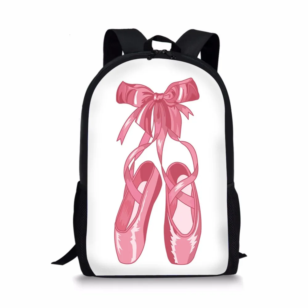 Pink Ballet Shoes Ballet Dancer Painting School Bag for Girls Backpack Child Teenager Children's School Backpacks
