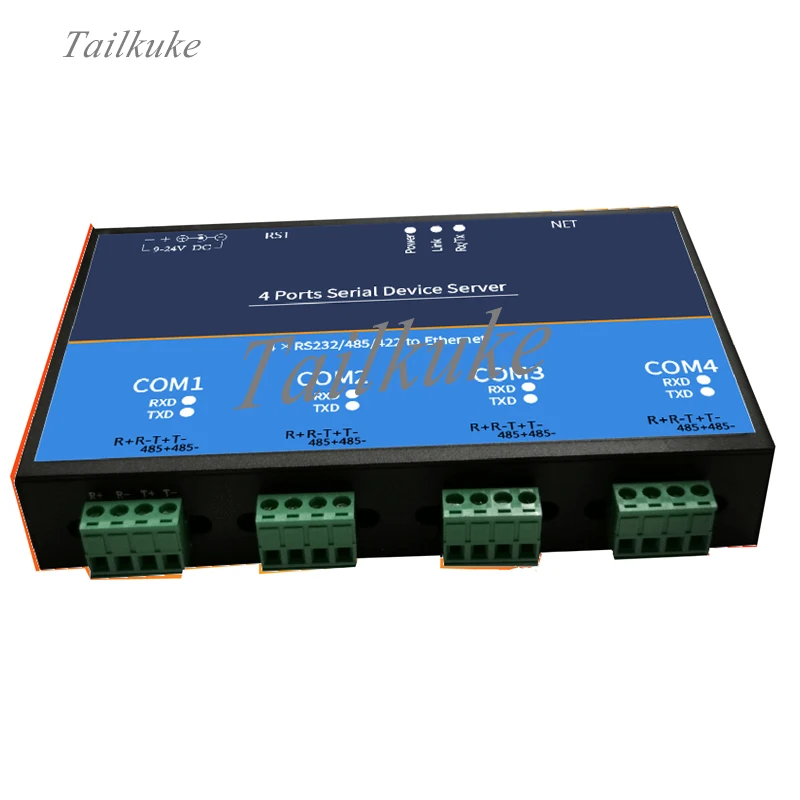4-port Serial Server 4-port Serial Networking Server RS-232 / 485/422 to Ethernet