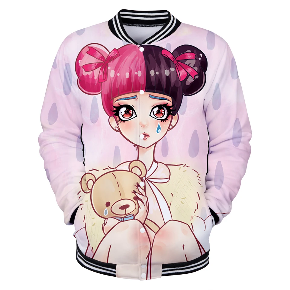 Cry Baby Мелани Мартинес унисекс для ролевых игр Удобная бейсбольная куртка модная куртка с длинными рукавами Повседневная